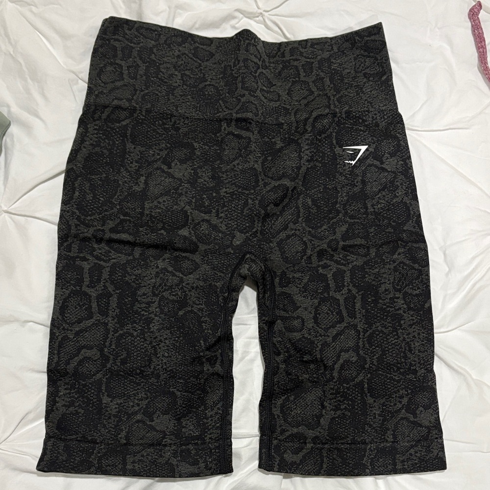 Gymshark Charcoal Patterned Gym Shorts